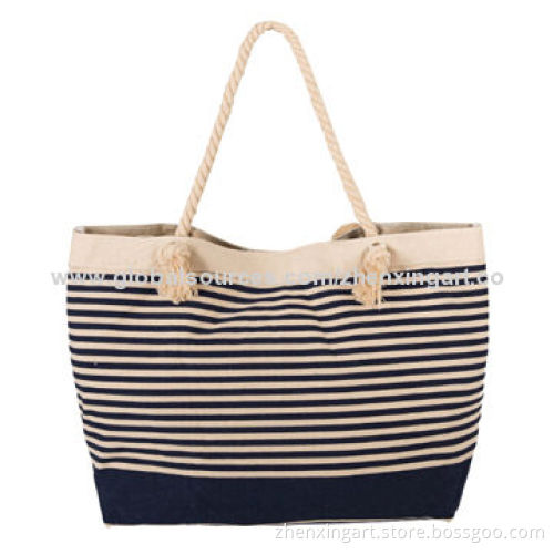 Canvas large tote bag with cotton handle